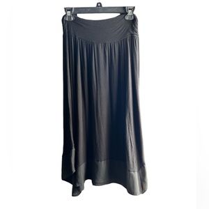 Black Asymmetrical Hem Skirt